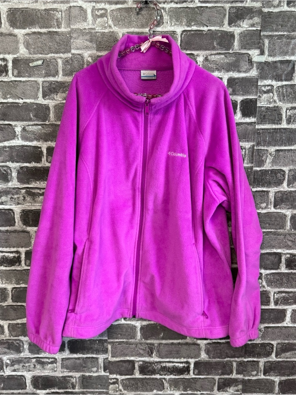 Columbia fleece jacket purple